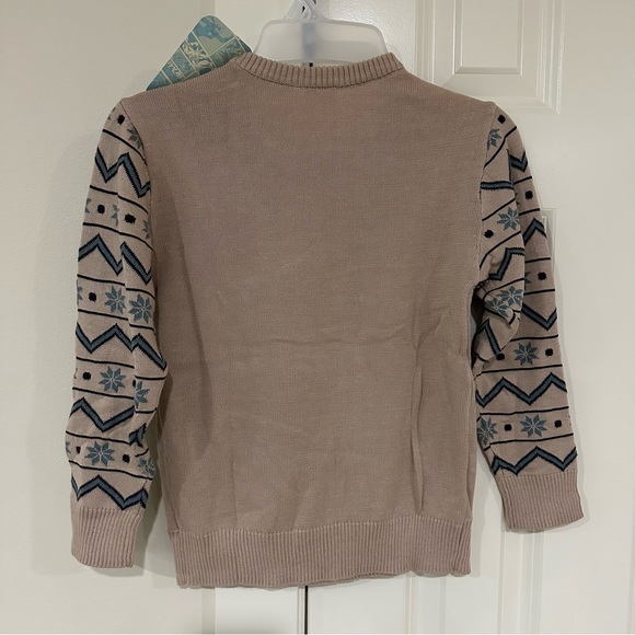 Boys Small Disney Marvel Avengers Winter Holiday Tan Snowflake Sweater - Picture 6 of 12